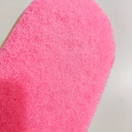 4pcs Set of Cleaning Brush Sponges with Handles, Blue + Pink, Thickened for Kitchen,