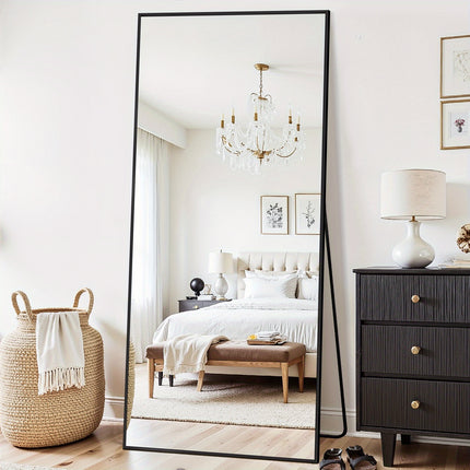 58"x19" Full-Length Mirror Arch Floor Stand - Freestanding, Vertical Orientation