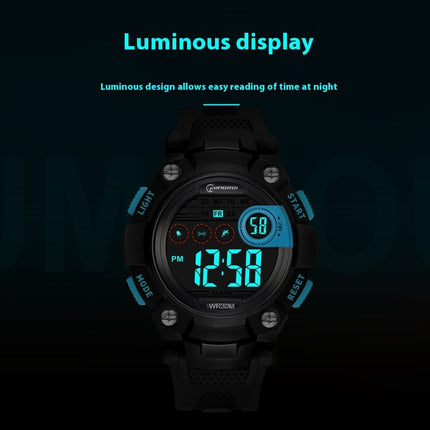 Waterproof Anti-fall Multifunctional Sports Student Electronic Watch