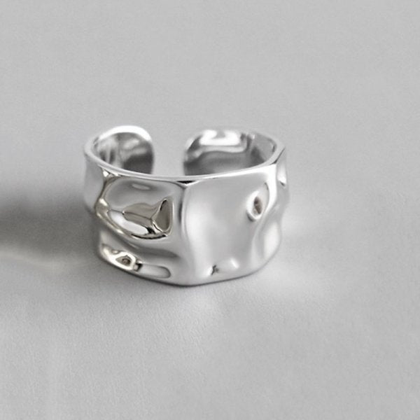 Women's Fashion Irregular Convex Wide Face Ring