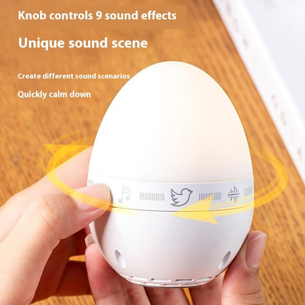 Egg-shaped Lamp Decompression White Noise Timing Sleeping Aid Instrument