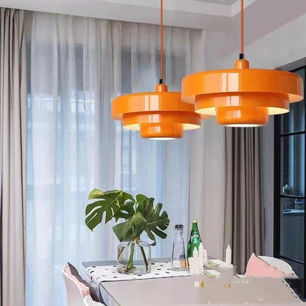 Mid-ancient Danish Rainbow Retro Cake Chandelier