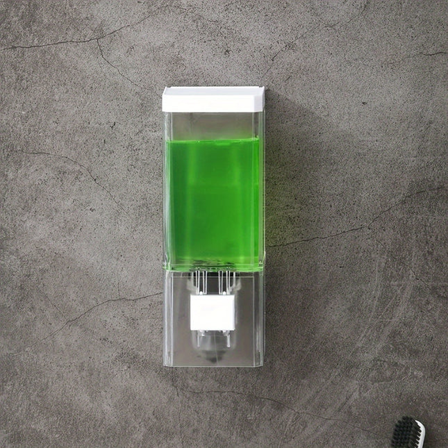 1Pc Wall-Mounted Manual Soap Dispenser: Bathroom Single-Head Hand Soap Machine, Easy to Use,
