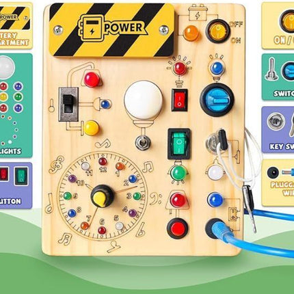 Montessori Wooden Toddler Sensory Travel Toy