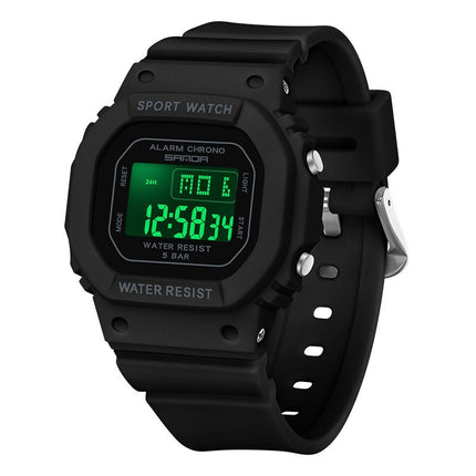 Square Electronic Watch Colorful Creativity For Male And Female Students