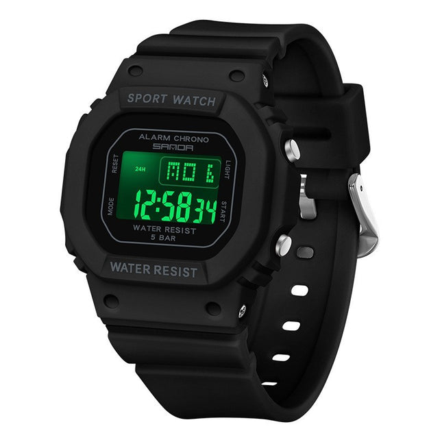 Square Electronic Watch Colorful Creativity For Male And Female Students