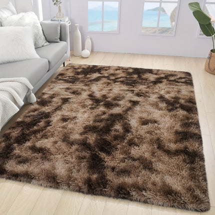1pc Nordic Style High-Density Plush Mat, Square Mat, Light -Friendly and Easy to Clean,