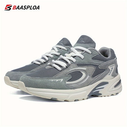 Men'S Stylish Retro Thick Shoes, Comfortable Non-Slip Lace-Up Soft Sole Activities for Men