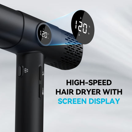 Shalon Series High-Speed Professional Hair Dryer, Intelligent Temperature Control, LED Display,