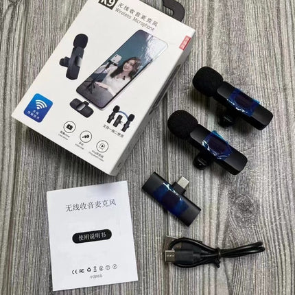 Collar Clip Microphone Outdoor Video Recording Wireless Microphone