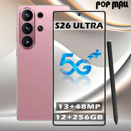 S25 Upgraded Version S26 Ultra 5G Stylish Unlocked Phone (Android, Dual Sim) | Built-In Stylus,