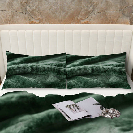 3pcs Luxury Elegant Modern Bedding Set - Soft Fluffy Duvet Cover & 2 Pillowcases