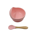 Light Pink Wooden Handle Spoon / Transparent Package