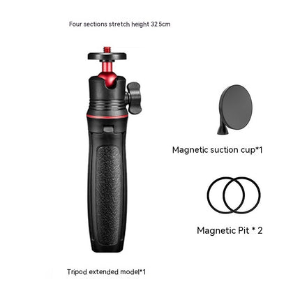 Magnetic Phone Holder Lazy Desktop Tripod Rotating Bracket With Magnetic Ring