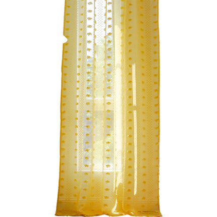 Bohemian Tufted Textured Embroidered Floral Curtains