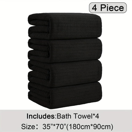4 Pack Oversized Bath Towels Set, 35"x70" Extra Large Towel Microfiber