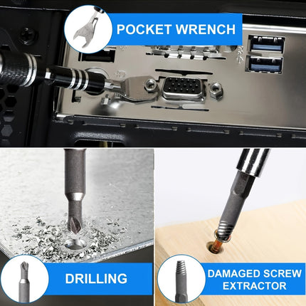 A Comprehensive 138-In-1 Repair Toolkit That Includes a Brush, a Precision Screwdriver Set