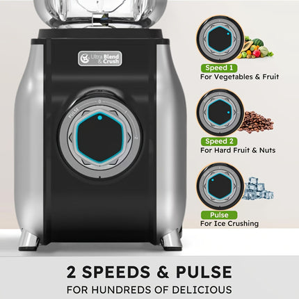 Juicer And Blender for Home Kitchens, Equipped with a 1.5L Glass Jar, a Plastic Cup,