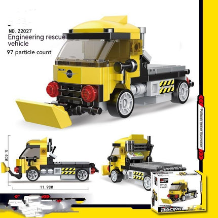 Building Block City Recycling Car Assembly Toy