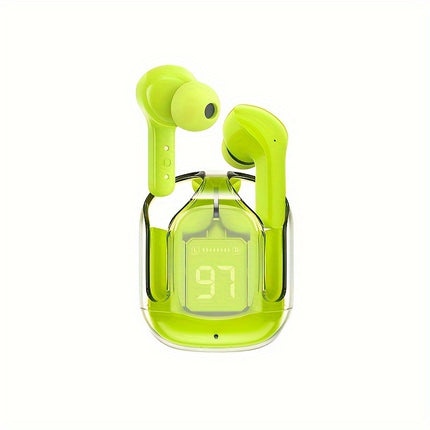 Wireless Headphones - Colorful Sports Game Music Companion with LED Digital Power Display