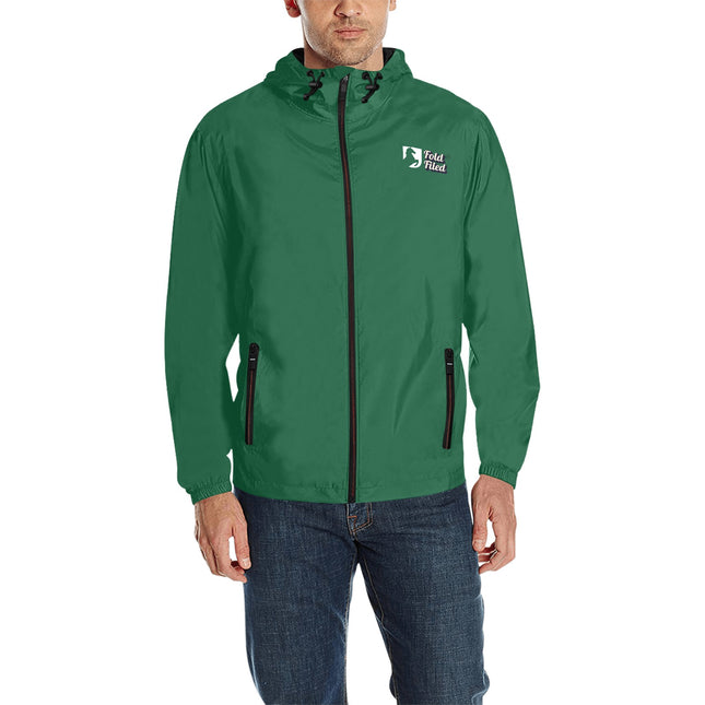 Men's All Over Print Quilted Windbreaker(Model H35)