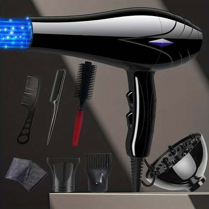 European Standard Hair Dryer, High Power Household Hair Dryer with Hot and Cold Air