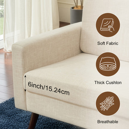 Modern Loveseat, Button Tufted Accent Sofa, Small Couch, A Top Choice for Christmas Gifts for Living Room