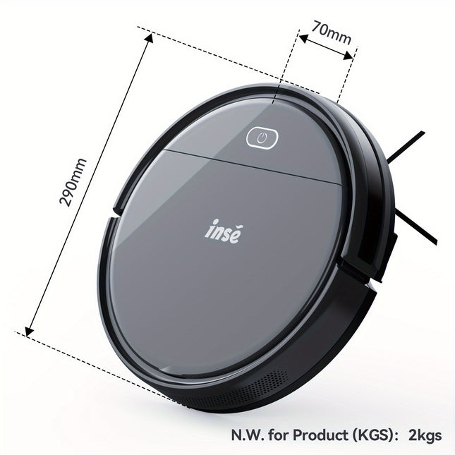 Robot Vacuum with 6500PA Powerful Suction Tangle-free Pet Hair Extraction, Detachable Mop