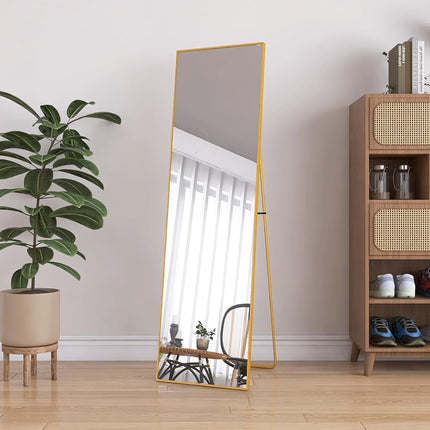Full-Length Mirror, Floor Mirror, Large Rectangular Wall Mirror, Large Wall Mirror with Aluminum