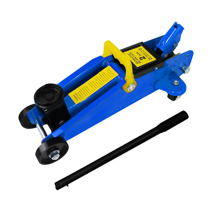 2 Ton Heavy Duty Floor Jack, Low Profile Trolley Jack for Van, Garage Tyre Repair Change Tire Emergency Tool