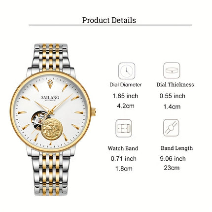 Sailang Men's Skeleton Automatic Mechanical Watch