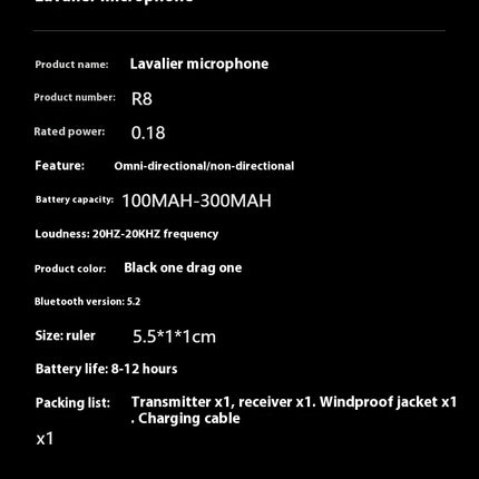 Wireless Microphone Bluetooth Accompaniment Comes With Reverb