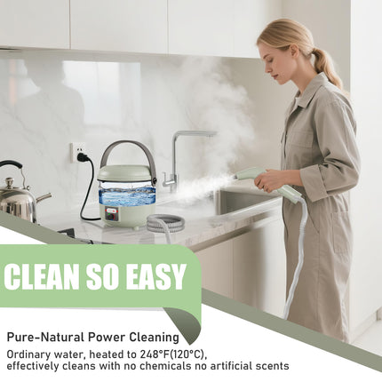 Steam Cleaner, 1500W Powerful Steam Cleaner with 6 Brushes