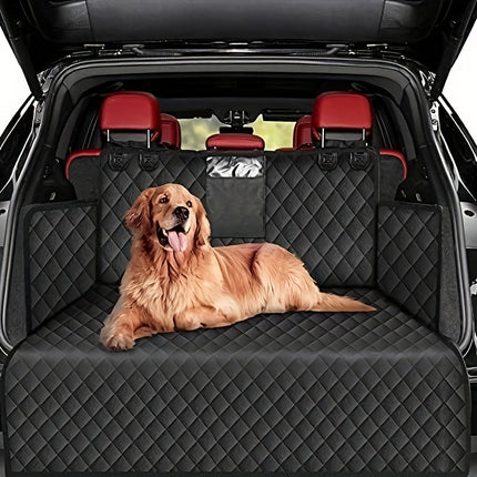 Dog Cargo Liner, Dog Car Seat Cover Pad Anti-Scratch Anti-Slip Cargo Cover for with Bumper Flip Cover Size Suitable for Car Truck Sedan