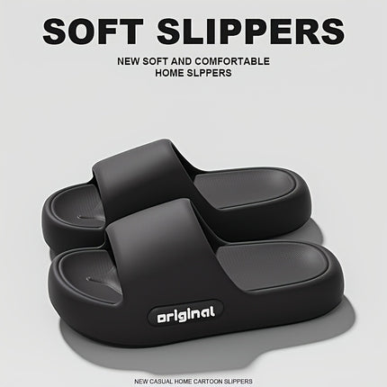 4 pcs set Women's Summer Slippers - Solid Color Elegant, Comfortable for All Seasons, Round Toe