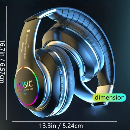 Wireless Deep Bass Headphones Foldable Wireless Headphones with Deep Bass