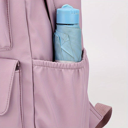 Unisex Backpack School Bag with Adjustable Straps, Multiple Compartments & Zipper Closure,