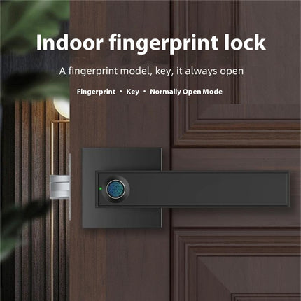 Indoor Door Office Wooden Door Fingerprint Lock Household
