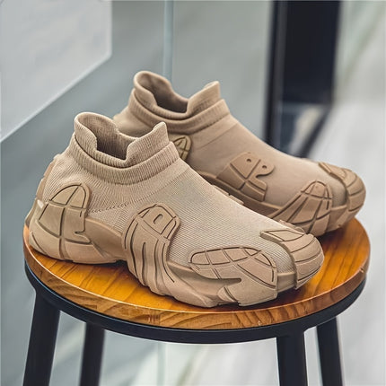 [sneakers] Men'S Stylish Casual Shoes with a Trendy Sock-Like Design