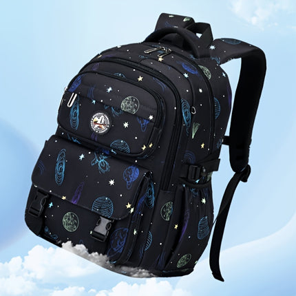 Galaxy Explorer: Sturdy, Spacious Backpack for Children - Playful Astronaut And Starry Sky Design,