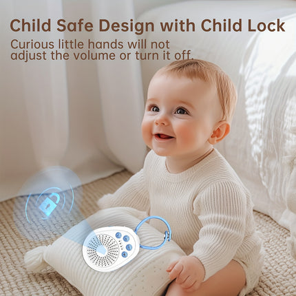 2025 Model: White Noise Device Featuring 16 Calming Sounds, Compact Sleep Assistant