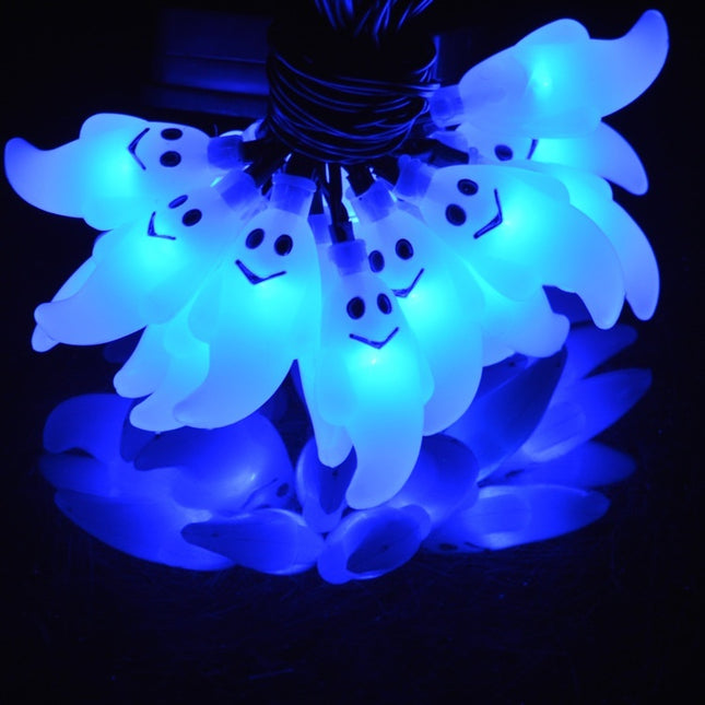 Solar-powered String Lights Ghost Halloween Day Courtyard Christmas Decoration Luminous Lights