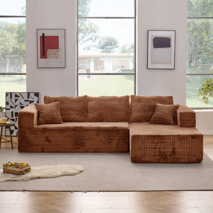 Sofa Cloud Sectional Couch, Comfy L Shaped Black Couches For Living Room, Oversized Sofa Sleeper