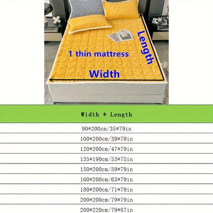 A soft and thin mattress that allows you to sleep comfortably anywhere. Camping, guest room, bedroom,