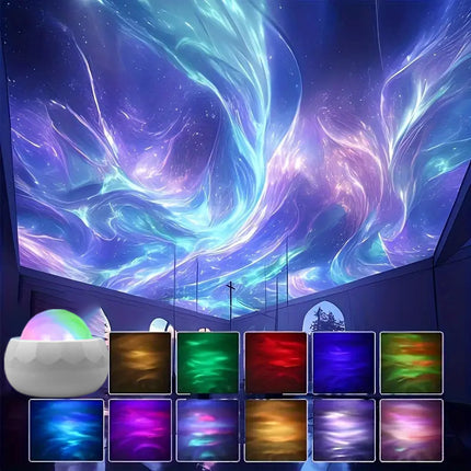 Water Ripple LED Projection Ambience Light Small Night Lamp