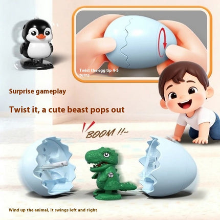 Jumping Egg Cute Beast Toy Clockwork Control Artifact Toy
