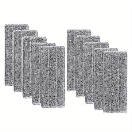 10pcs Ultra-Absorbent Microfiber Mop Heads - Reusable, Washable, and Lint-Free Cleaning Pads