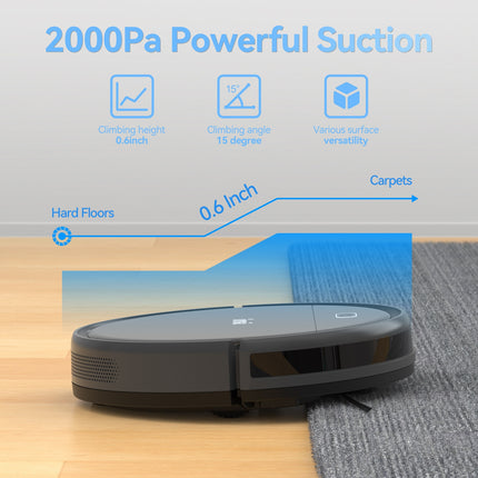 Meet The Robot Vacuum: With Powerful Suction, Tangle-free Pet Hair Extraction, And A Detachable Mop
