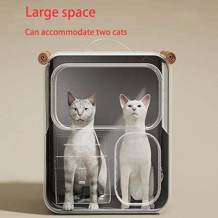Pet Rolling Suitcase with Five Silent Wheels, Anti-Slip And Shockproof Cat Carrier