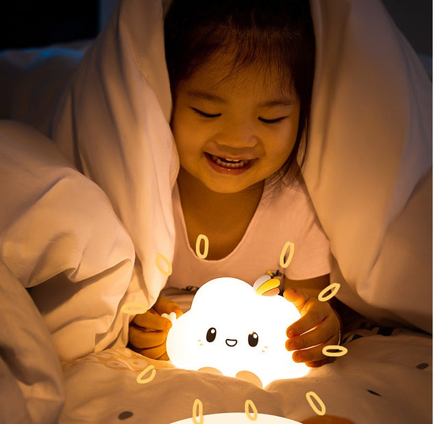 Stand lamp LRD night light silicone charging USB lovely sleeping lamp colorful creative gift gift gift lamp